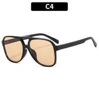 Casual Solid Color Leopard Ac Round Frame Full Frame Women's Sunglasses sku image 4