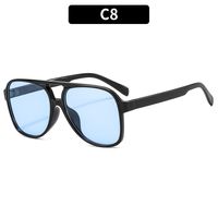 Casual Solid Color Leopard Ac Round Frame Full Frame Women's Sunglasses sku image 8