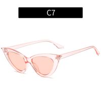 Women's Fashion Solid Color Ac Cat Eye Full Frame Sunglasses sku image 6