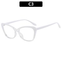 Women's Fashion Color Block Pc Cat Eye Full Frame Glasses sku image 3