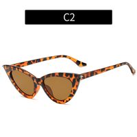 Women's Fashion Solid Color Ac Cat Eye Full Frame Sunglasses sku image 2