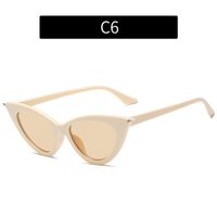 Women's Fashion Solid Color Ac Cat Eye Full Frame Sunglasses sku image 5