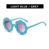 Cute Flower Pc Round Frame Full Frame Kids Sunglasses sku image 22