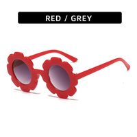 Cute Flower Pc Round Frame Full Frame Kids Sunglasses sku image 32