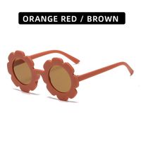 Cute Flower Pc Round Frame Full Frame Kids Sunglasses sku image 36