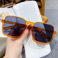 Unisex Fashion Solid Color Ac Square Full Frame Sunglasses main image 3
