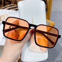 Unisex Fashion Solid Color Ac Square Full Frame Sunglasses main image 2