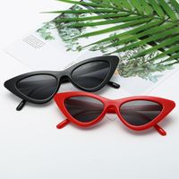 Unisex Retro Solid Color Ac Cat Eye Full Frame Sunglasses main image 2