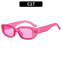 Retro Solid Color Pc Square Full Frame Women's Sunglasses sku image 17