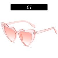 Casual Retro Heart Shape Ac Special-shaped Mirror Full Frame Women's Sunglasses sku image 6