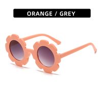 Cute Flower Pc Round Frame Full Frame Kids Sunglasses sku image 33