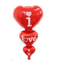 Valentine's Day Lips Heart Shape Aluminum Film Date Balloons sku image 16