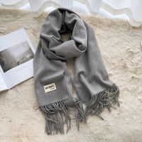 Women's Casual Simple Style Letter Rayon Polyester Tassel Scarf sku image 7