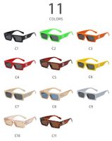 Unisex Mode Einfarbig Ac Quadrat Vollbild Sonnenbrille main image 2