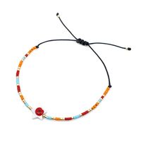 Pulsera De Cuentas De Colores Tejida A Mano Con Cuentas De Arroz De Ojos Afortunados De Concha Natural Simple sku image 10