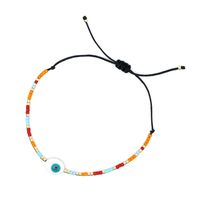 Simple Natural Shell Lucky Eyes Rice Beads Hand-woven Colorful Beaded Bracelet sku image 12