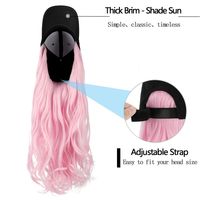 Women's Simple Style Pink Casual High Temperature Wire Curls Wigs main image 5