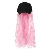 Women's Simple Style Pink Casual High Temperature Wire Curls Wigs main image 2