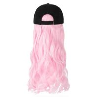 Women's Simple Style Pink Casual High Temperature Wire Curls Wigs main image 3