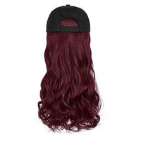 Women's Casual Wine Red Casual High Temperature Wire Curls Wigs main image 3