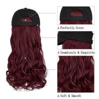 Women's Casual Wine Red Casual High Temperature Wire Curls Wigs main image 6