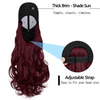 Women's Casual Wine Red Casual High Temperature Wire Curls Wigs main image 7
