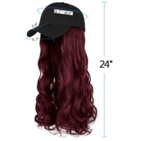 Women's Casual Wine Red Casual High Temperature Wire Curls Wigs main image 8