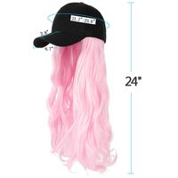 Women's Simple Style Pink Casual High Temperature Wire Curls Wigs main image 8