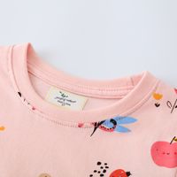 Mode Dessin Animé Arc-en-ciel Flamant Coton T-chemises Et Blouses main image 4