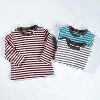 Fashion Cartoon Stripe Cotton T-shirts & Shirts main image 2