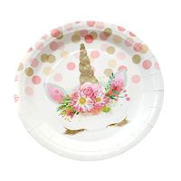 Simple Style Unicorn Paper Tableware 10 Pieces main image 3