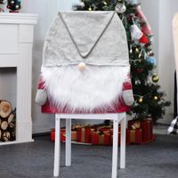 Christmas Fashion Santa Claus Nonwoven Party Chair Cover sku image 2
