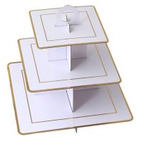 Birthday Solid Color Paper Party Cake Stand 1 Piece main image 3