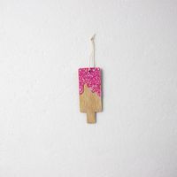 Christmas Fashion Ice Cream Wood Party Hanging Ornaments main image 3