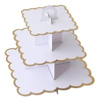 Birthday Solid Color Paper Party Cake Stand 1 Piece sku image 2