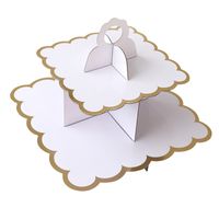 Birthday Solid Color Paper Party Cake Stand 1 Piece sku image 1