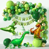 Birthday Dinosaur Aluminum Film Party Balloons 119 Pieces sku image 1