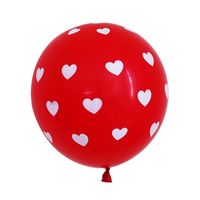 Valentinstag Herzform Emulsion Hochzeit Datum Luftballons 1 Stück main image 5