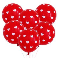 Valentinstag Herzform Emulsion Hochzeit Datum Luftballons 1 Stück main image 2