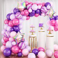 Birthday Colorful Star Emulsion Party Balloons 81 Pieces sku image 1