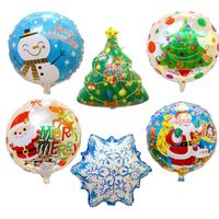 Christmas Christmas Tree Santa Claus Snowman Aluminum Film Party Balloons main image 3