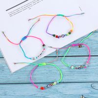 Fashion Devil's Eye Alloy Inlay Artificial Crystal Unisex Bracelets 1 Set main image 5