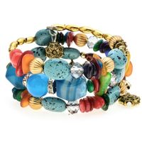 Fashion Geometric Color Block Alloy Natural Stone Women's Bracelets sku image 11