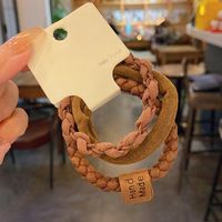 Simple Style Solid Color Elastic String Knitting Hair Tie sku image 5