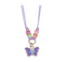 Fashion Heart Shape Butterfly Alloy Stoving Varnish Kid's Bracelets sku image 16