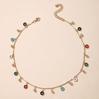 Simple Style Donuts Alloy Inlay Rhinestones Women's Necklace 1 Piece main image 5