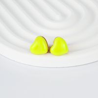 Fashion Round Heart Shape Copper Plating Ear Studs 1 Pair main image 5