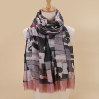 Women's Fashion Eye Imitation Cotton And Linen Cotton Linen Scarves sku image 4