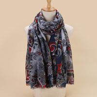 Women's Fashion Eye Imitation Cotton And Linen Cotton Linen Scarves sku image 24