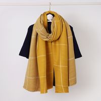 Women's Fashion Color Block Imitation Cashmere Pashmina Scarves sku image 9